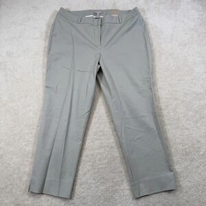 NWT Chicos Capital Stretch Siver Ankle Pant Womens 16 / 3 Silver Sky